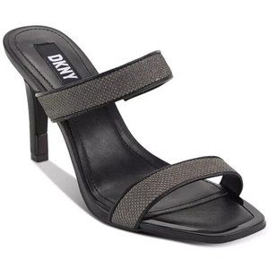 DKNY Womens Black Baria Dress Sandals 8M